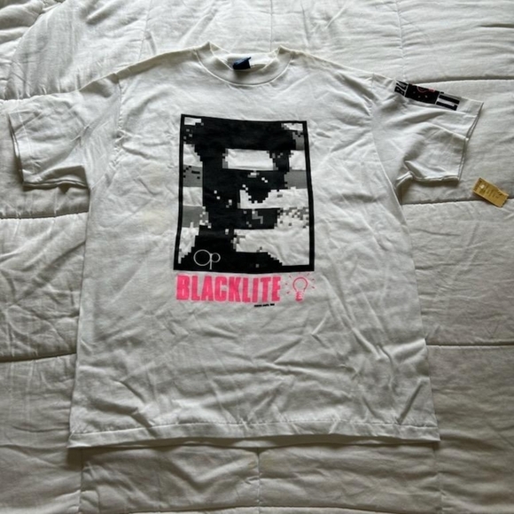 OP Other - OCEAN PACIFIC rare 80s vintage op Black Lite Beach Surfing XL Tee Shirt